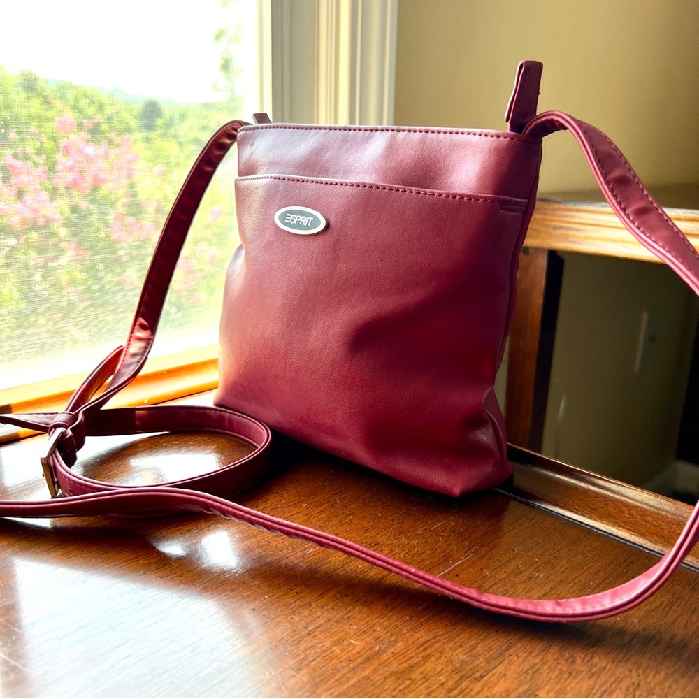 Esprit Red Leather Crossbody